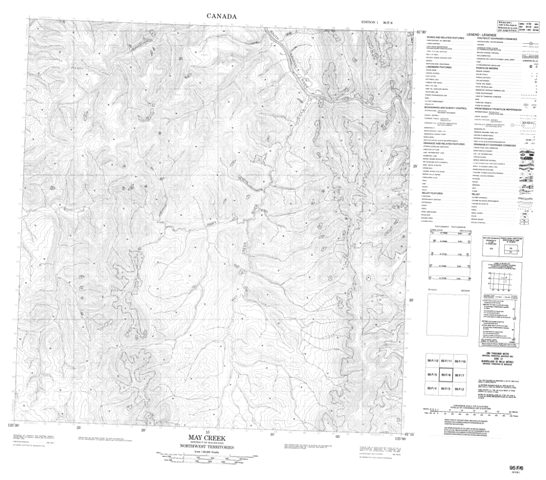 May Creek Topographic Paper Map 095F06 at 1:50,000 scale