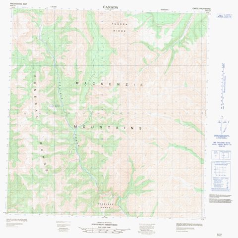 No Title Topographic Paper Map 095F10 at 1:50,000 scale