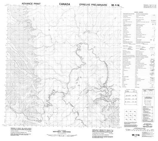 No Title Topographic Paper Map 095F16 at 1:50,000 scale
