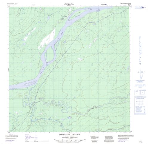 Dehdjida Island Topographic Paper Map 095G02 at 1:50,000 scale