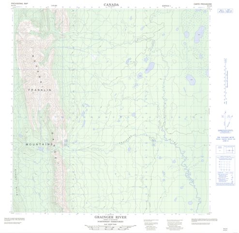 Grainger River Topographic Paper Map 095G06 at 1:50,000 scale