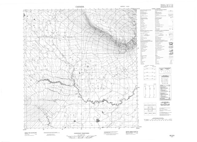 No Title Topographic Paper Map 095G09 at 1:50,000 scale