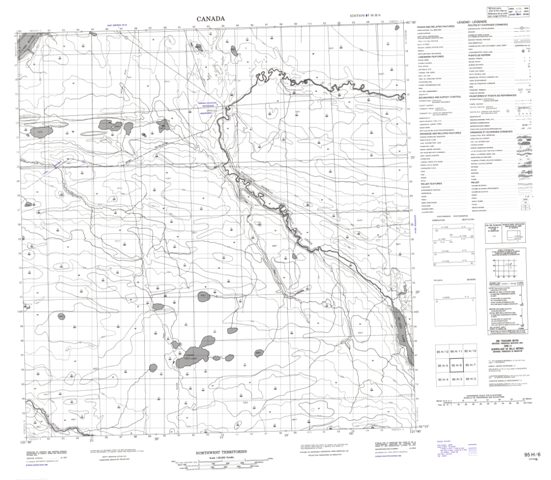 No Title Topographic Paper Map 095H06 at 1:50,000 scale