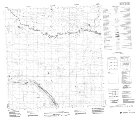 No Title Topographic Paper Map 095H09 at 1:50,000 scale