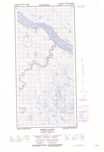 Martin River Topographic Paper Map 095H13E at 1:50,000 scale