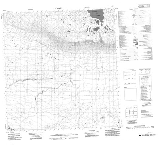 No Title Topographic Paper Map 095H16 at 1:50,000 scale