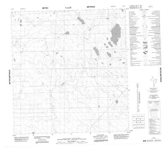 No Title Topographic Paper Map 095I03 at 1:50,000 scale