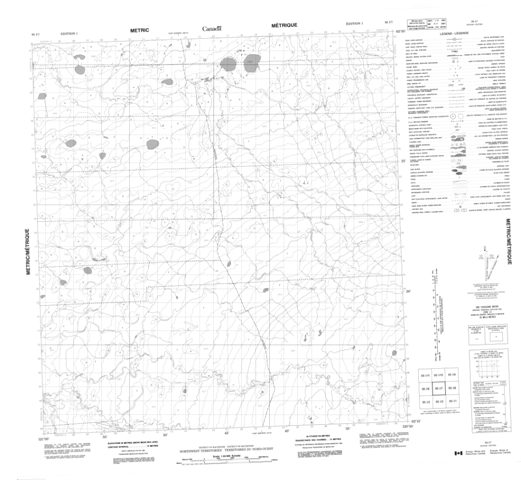 No Title Topographic Paper Map 095I07 at 1:50,000 scale