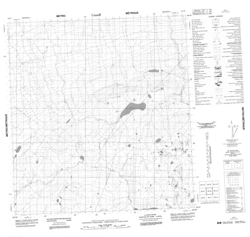 No Title Topographic Paper Map 095I08 at 1:50,000 scale