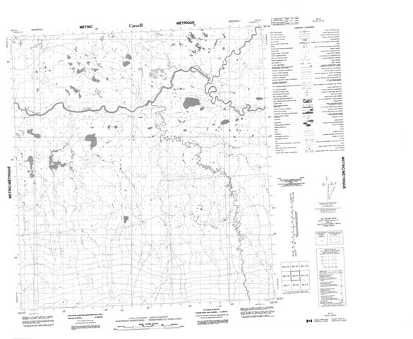 No Title Topographic Paper Map 095I09 at 1:50,000 scale