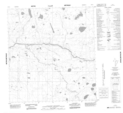 No Title Topographic Paper Map 095I11 at 1:50,000 scale