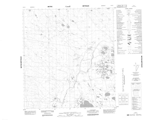 No Title Topographic Paper Map 095I13 at 1:50,000 scale