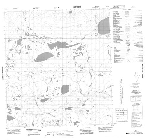 No Title Topographic Paper Map 095I14 at 1:50,000 scale
