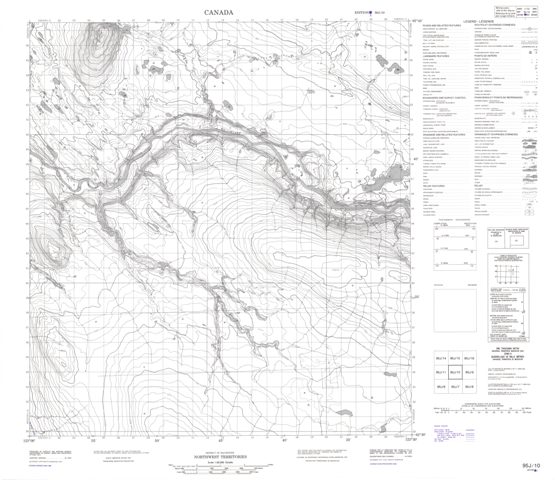 No Title Topographic Paper Map 095J10 at 1:50,000 scale