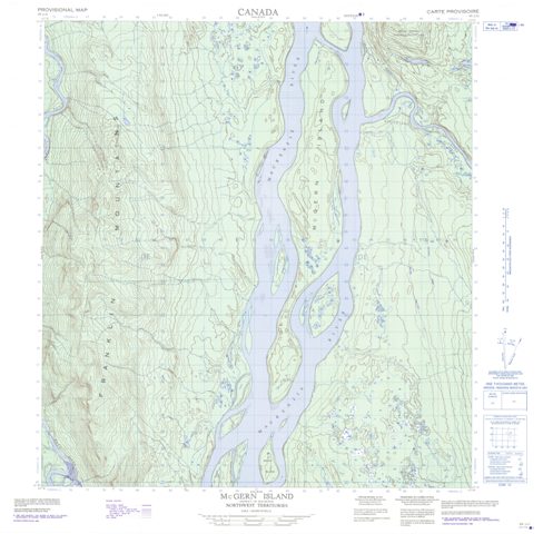 Mcgern Island Topographic Paper Map 095J11 at 1:50,000 scale