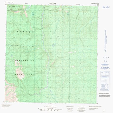 No Title Topographic Paper Map 095K01 at 1:50,000 scale