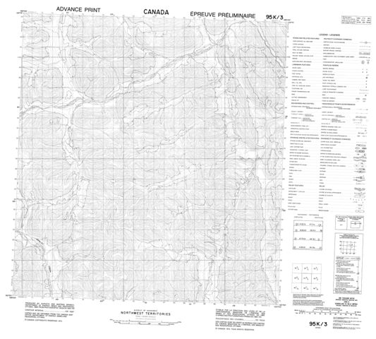 No Title Topographic Paper Map 095K03 at 1:50,000 scale
