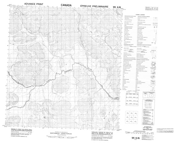 No Title Topographic Paper Map 095K06 at 1:50,000 scale