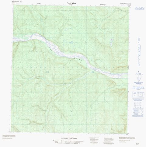 No Title Topographic Paper Map 095K16 at 1:50,000 scale