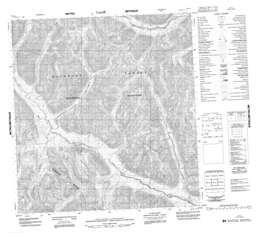No Title Topographic Paper Map 095L01 at 1:50,000 scale