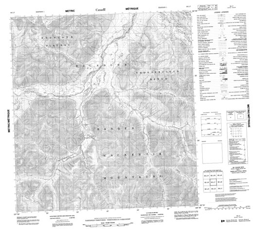 No Title Topographic Paper Map 095L07 at 1:50,000 scale