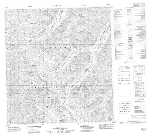No Title Topographic Paper Map 095L11 at 1:50,000 scale