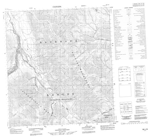 No Title Topographic Paper Map 095L16 at 1:50,000 scale