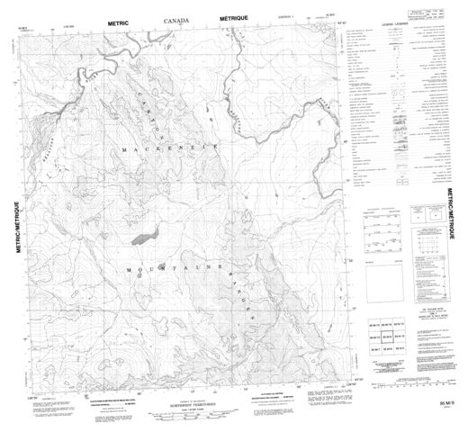 No Title Topographic Paper Map 095M09 at 1:50,000 scale