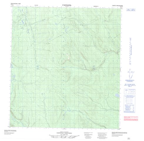 No Title Topographic Paper Map 095N01 at 1:50,000 scale
