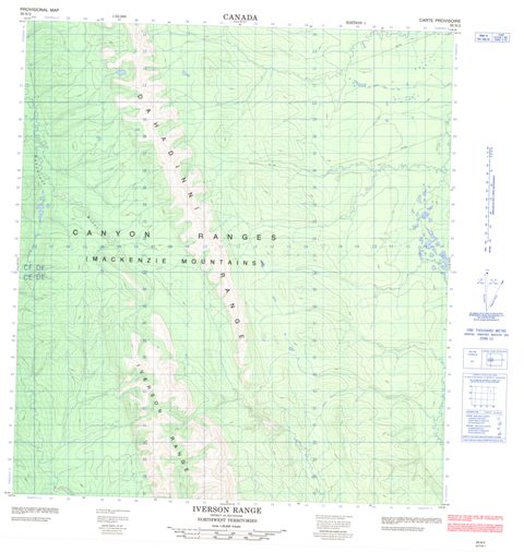 Iverson Range Topographic Paper Map 095N02 at 1:50,000 scale