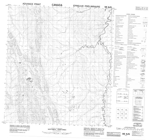 No Title Topographic Paper Map 095N06 at 1:50,000 scale