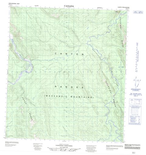 No Title Topographic Paper Map 095N11 at 1:50,000 scale