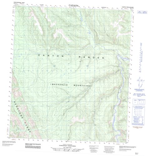 No Title Topographic Paper Map 095N13 at 1:50,000 scale