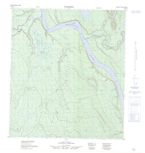 No Title Topographic Paper Map 095N16 at 1:50,000 scale