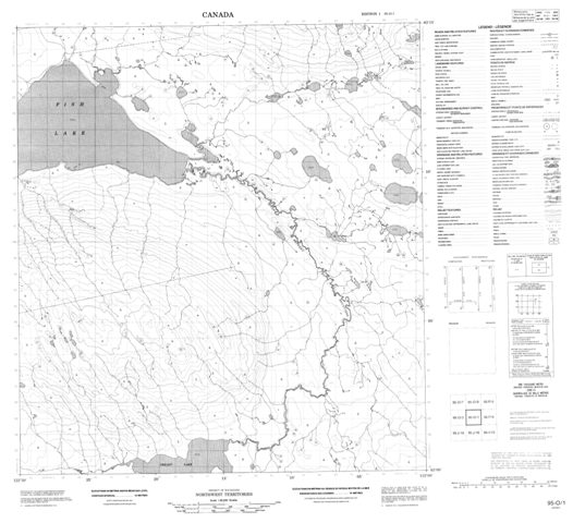 No Title Topographic Paper Map 095O01 at 1:50,000 scale