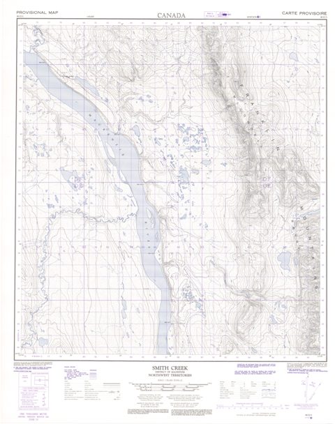 Smith Creek Topographic Paper Map 095O03 at 1:50,000 scale