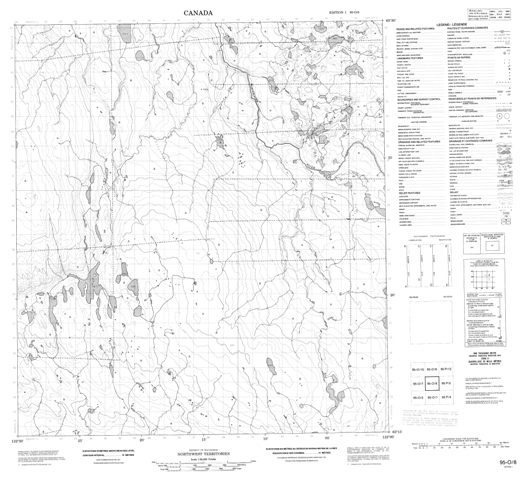 No Title Topographic Paper Map 095O08 at 1:50,000 scale
