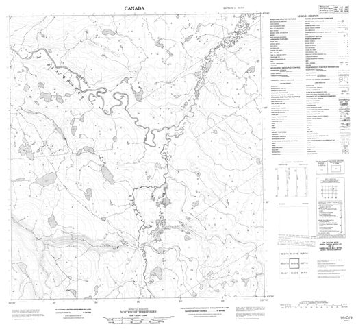 No Title Topographic Paper Map 095O09 at 1:50,000 scale