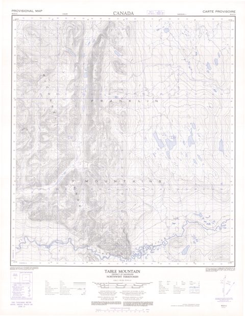 Table Mountain Topographic Paper Map 095O11 at 1:50,000 scale