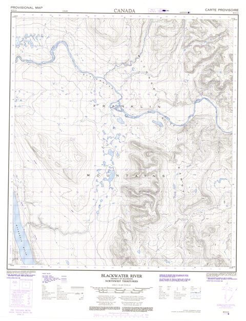 Blackwater River Topographic Paper Map 095O13 at 1:50,000 scale