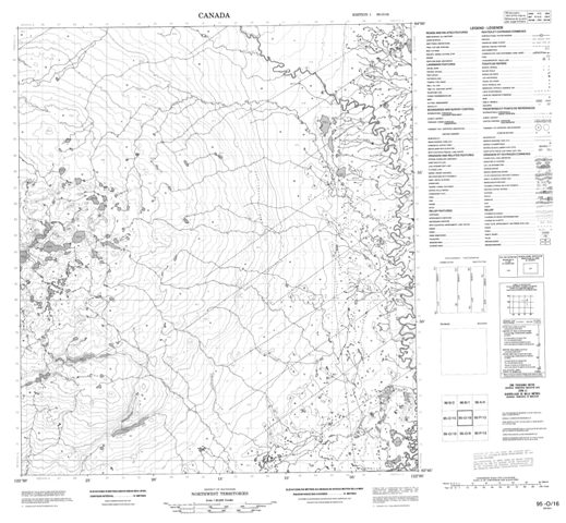 No Title Topographic Paper Map 095O16 at 1:50,000 scale