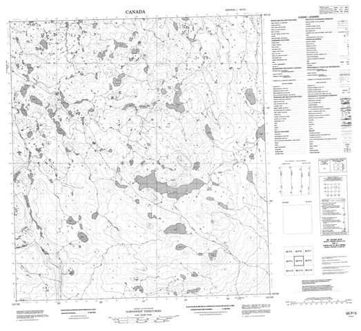 No Title Topographic Paper Map 095P03 at 1:50,000 scale