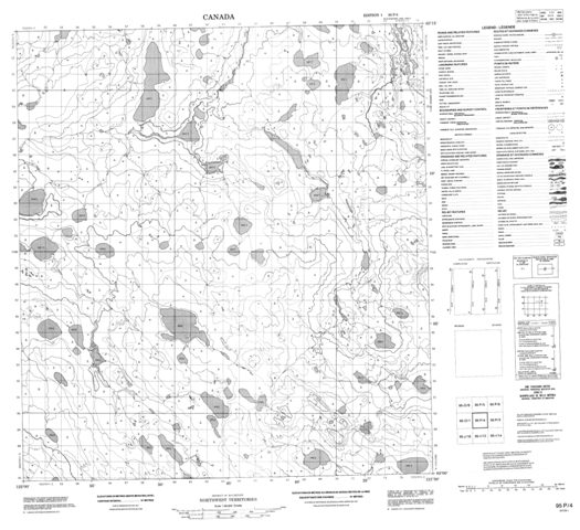 No Title Topographic Paper Map 095P04 at 1:50,000 scale