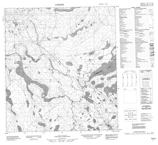 No Title Topographic Paper Map 095P05 at 1:50,000 scale