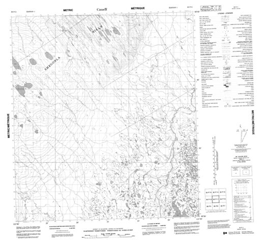 No Title Topographic Paper Map 095P11 at 1:50,000 scale