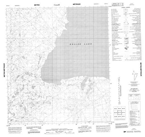 No Title Topographic Paper Map 095P13 at 1:50,000 scale