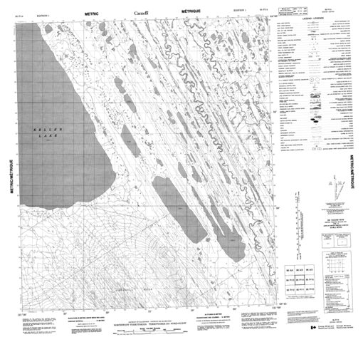 No Title Topographic Paper Map 095P14 at 1:50,000 scale