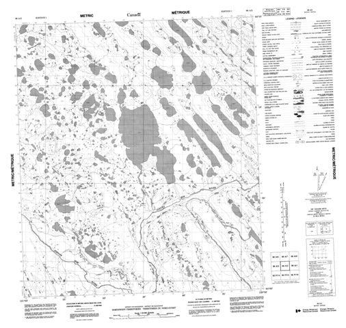 No Title Topographic Paper Map 096A02 at 1:50,000 scale