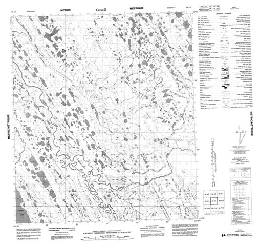 No Title Topographic Paper Map 096A03 at 1:50,000 scale