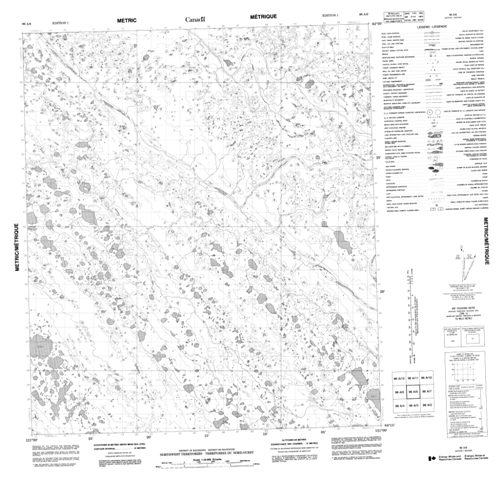 No Title Topographic Paper Map 096A06 at 1:50,000 scale